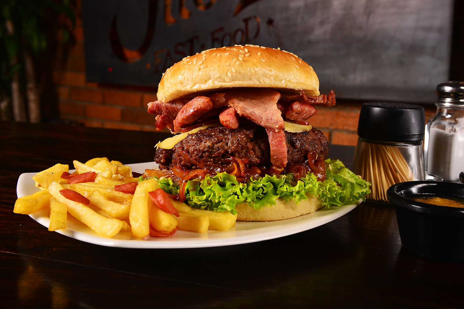  Combo hamburguesa  de la casa 