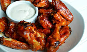 Alitas  de pollo en salsa BBQ 